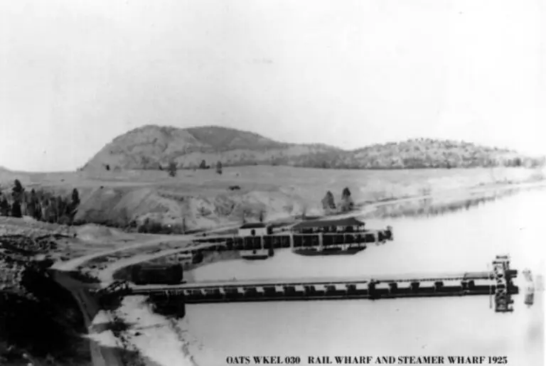 The old dock for steamwheelers in West Kelowna, then Westbank