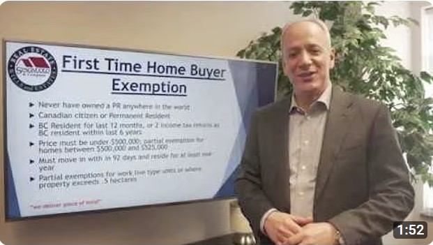 First Time Home Buyer Exemptions
