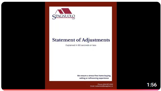 Statement of Adjustments 
